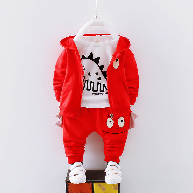 Winter Baby Clothes Warm Hooded Dinosaur Outfit