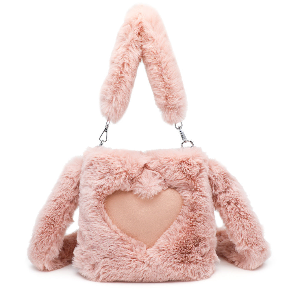 Fluffy Shoulder Bag Fashionable Autumn/Winter Plush Tote