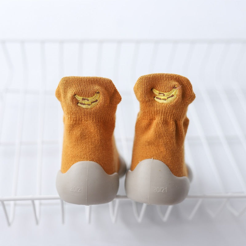 Soft Sole Knitted Avocado Baby Socks