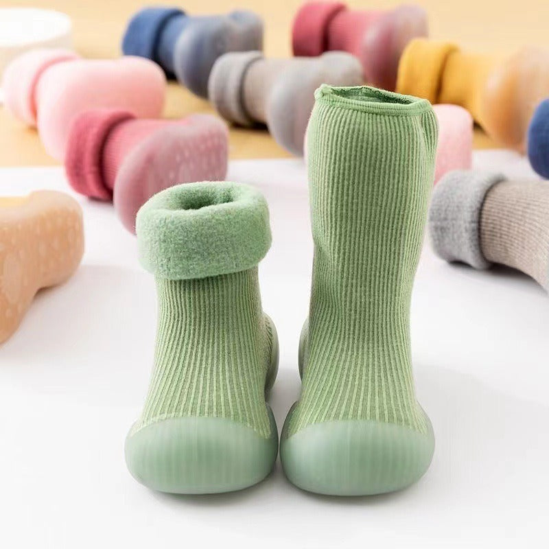 Baby Winter Warm Fluffy Long Sock Shoes
