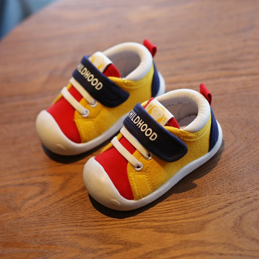 Spring Toddler Canvas Shoes Soft, Non-Slip First Walkers