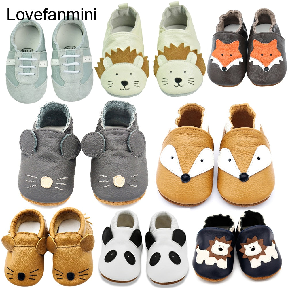 Soft Leather Baby Moccasins Shoes For First Walkers