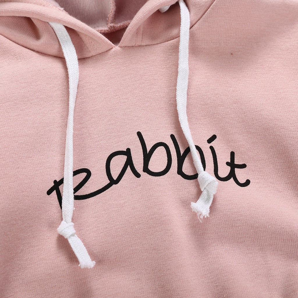 Toddler Rabbit Letter Sweatshirt Baby Pullover Bodysuit