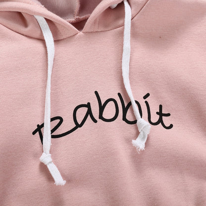 Toddler Rabbit Letter Sweatshirt Baby Pullover Bodysuit