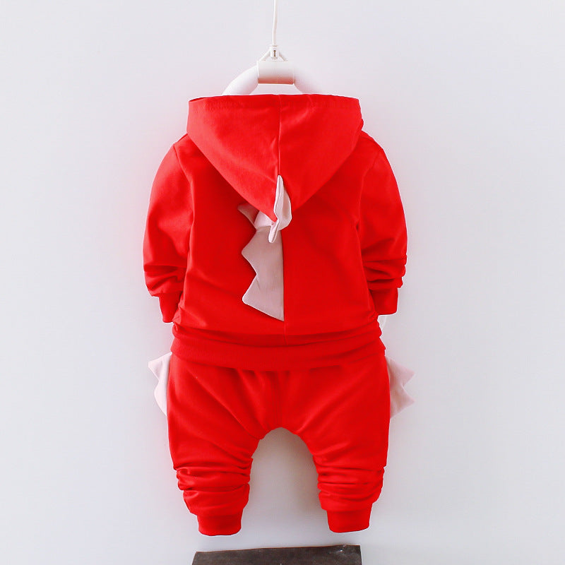 Winter Baby Clothes Warm Hooded Dinosaur Outfit