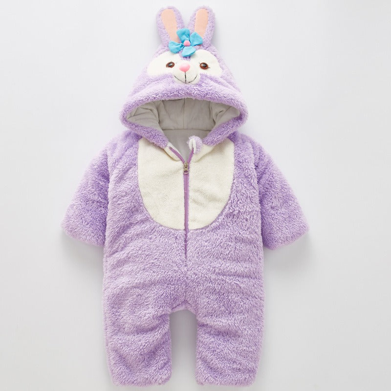 Thickened Newborn One-Piece Cozy Daffy Bear Design