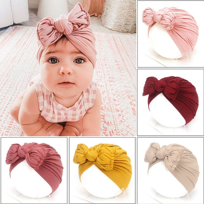 Baby Girl Knitted Turban Hat