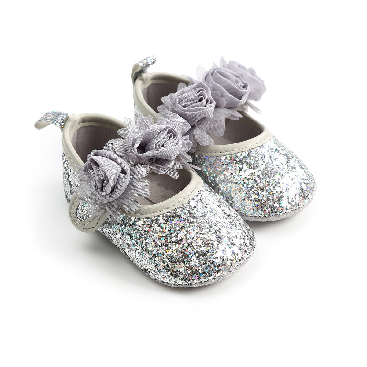 KIDSUN Baby Girl Flower Lace First Walkers Shoes