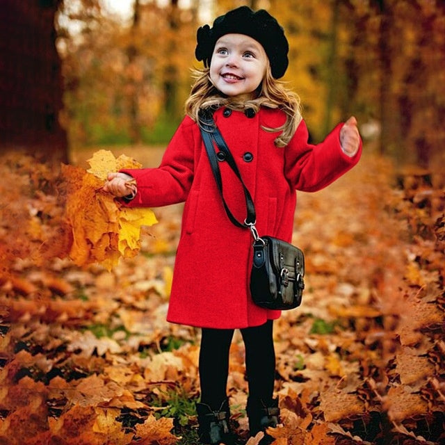 Toddler Girls' Warm Winter Windproof Coat
