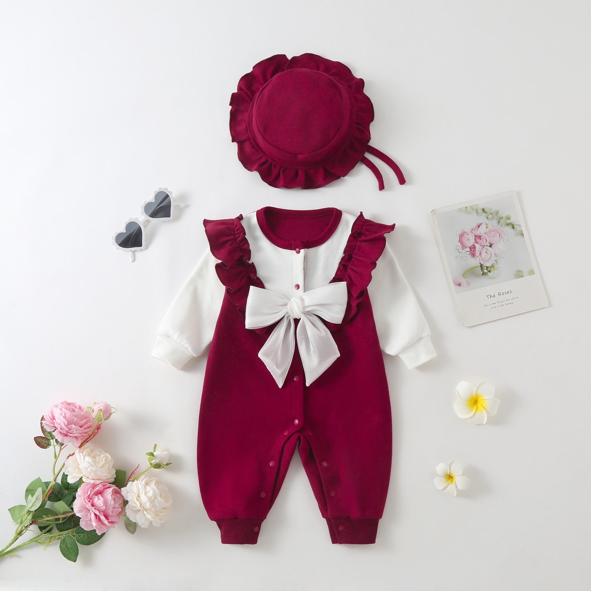 Velvet Onesie Jumper for Newborns Cotton Blend