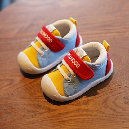Spring Toddler Canvas Shoes Soft, Non-Slip First Walkers