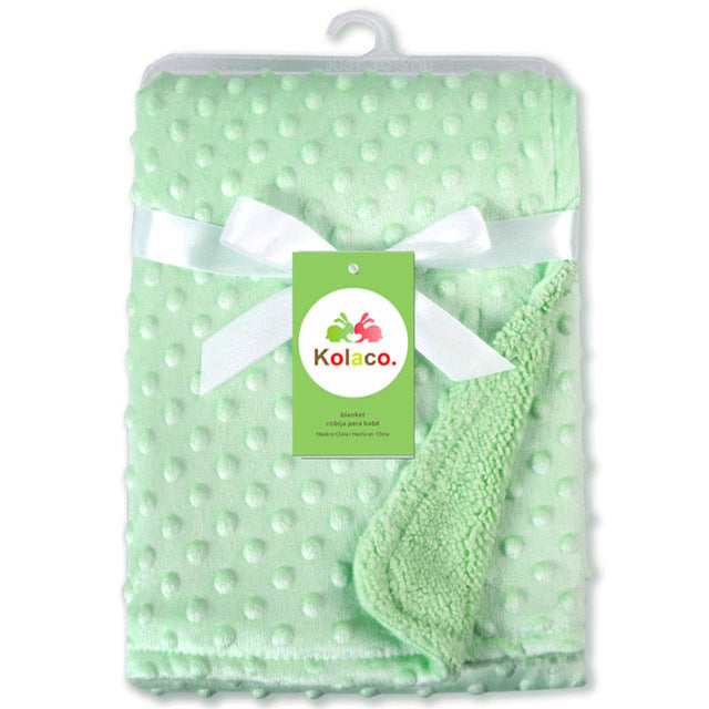 Polar Dot Baby Blanket Soft Newborn Swaddle & Bedding Wrap