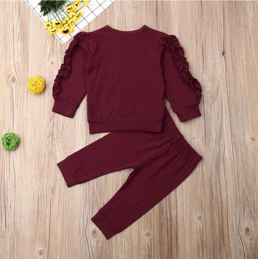 Adorable Baby Ruffles Jumper Set