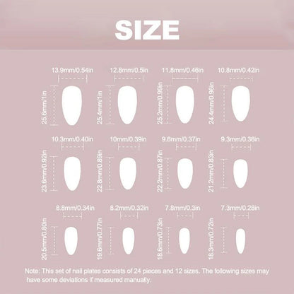 Gradient 3D Butterfly Decor Press on Fake Nail for Women & Girls Nail Art, 24Pcs/Set Rhinestone Decor Fashion Press on Nails & Jelly Tape & Nail File, Elegant Stick on Nails Kit for Women'S Gift, Nail Kit Acrylic Set