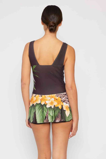Marina West Swim Dress Aloha Brown - Full Size Clear Waters Swim Dress