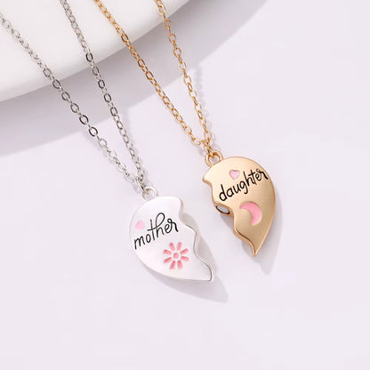 2Pcs/Set Mother and Daughter Parent Child Magnet Necklace for Children Birthday Party Gifts Jewelry Set
