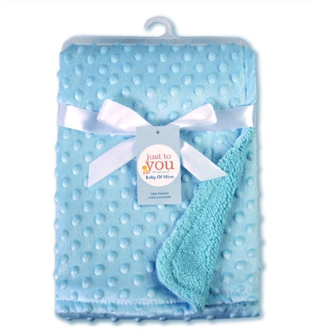 Polar Dot Baby Blanket Soft Newborn Swaddle &amp; Bedding Wrap