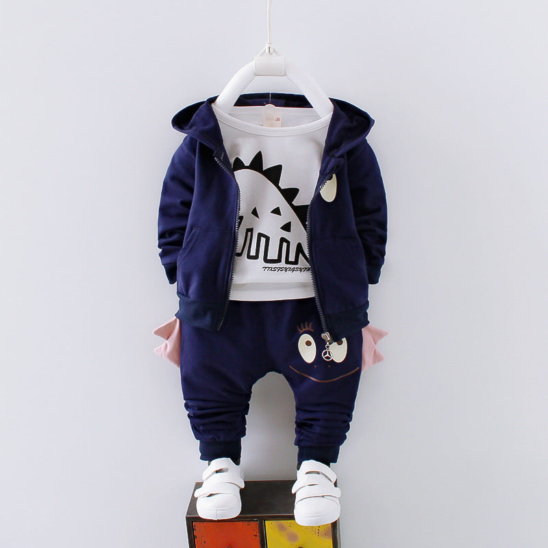 Winter Baby Clothes Warm Hooded Dinosaur Outfit