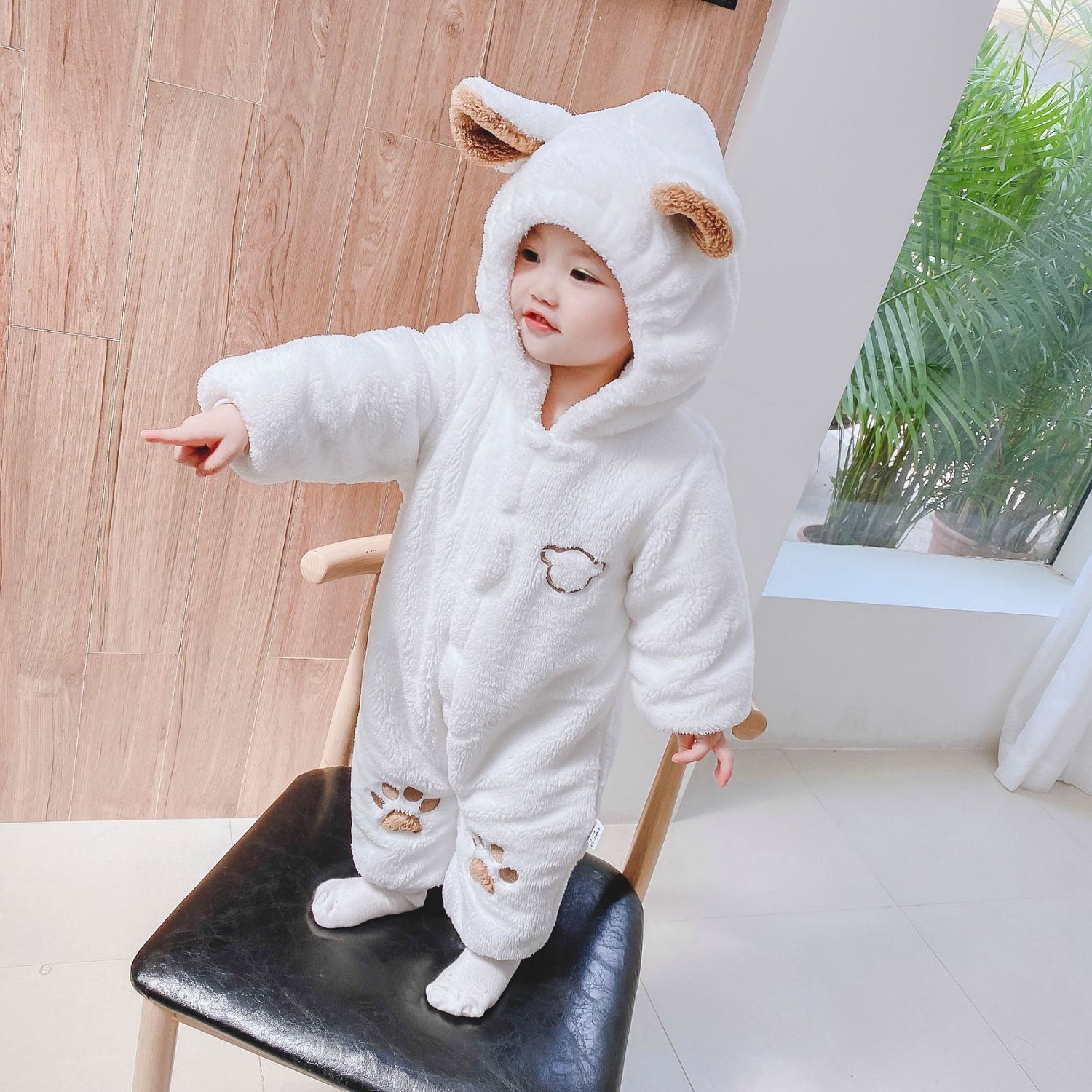 Newborn Winter Cotton Romper One-Piece Crawling Outfit