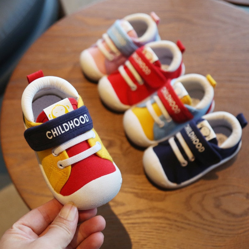 Spring Toddler Canvas Shoes Soft, Non-Slip First Walkers