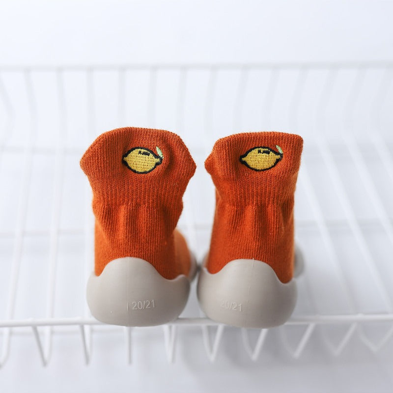 Soft Sole Knitted Avocado Baby Socks