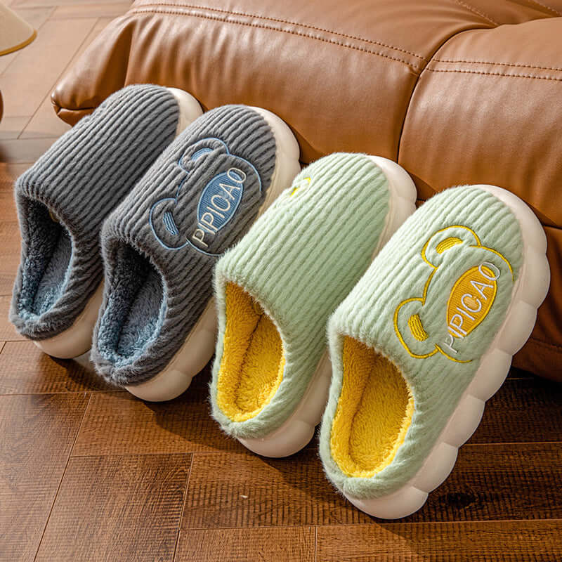 Cozy &amp; Warm Winter Non-Slip Warm Bear Slippers