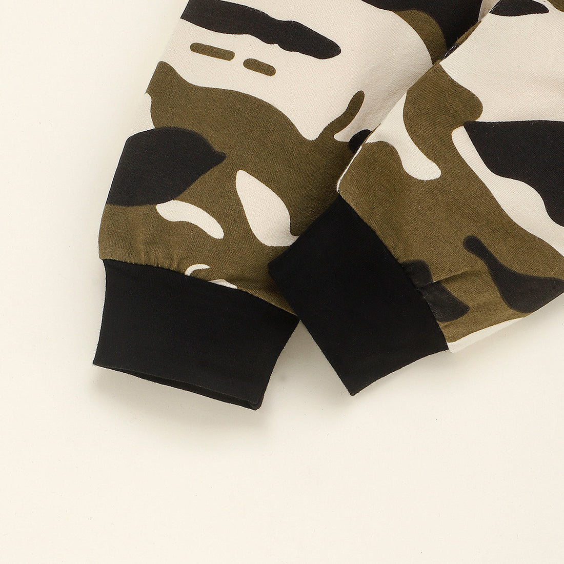 Hot Sale Boys Letter Camouflage Hooded Sweater