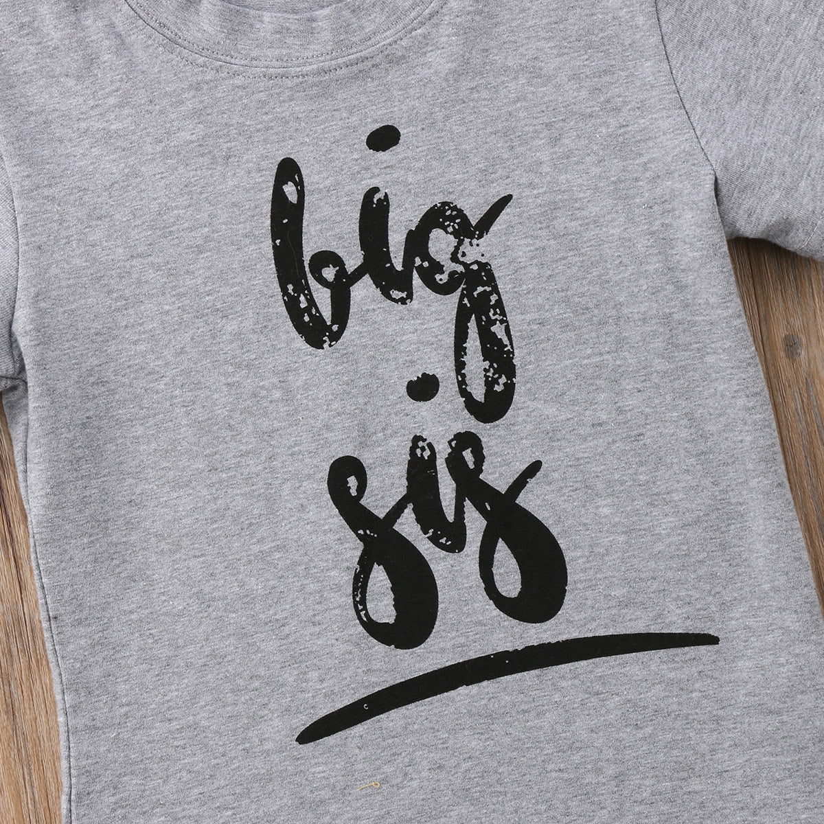 Cotton Print 'Big Bro, Lil Bro, Big Sis, Lil Sis' T-Shirts