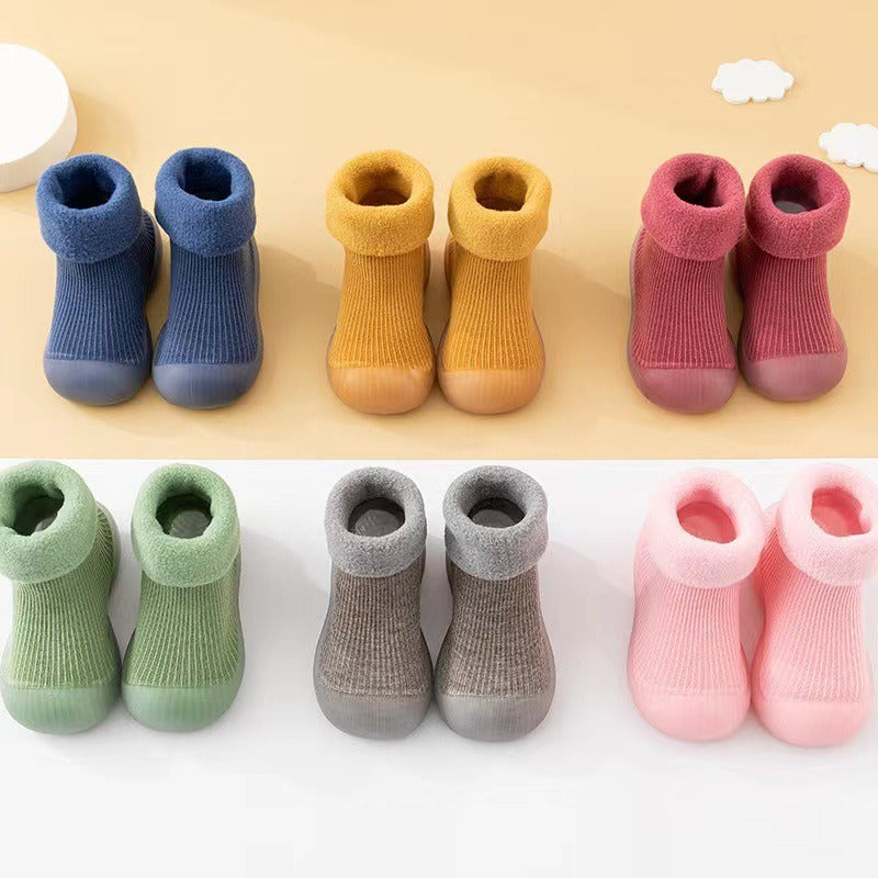 Baby Winter Warm Fluffy Long Sock Shoes