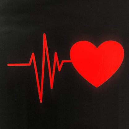 Heartbeat Love Funny Mom Son Daughter Matching T-Shirts Mother & Daughter Matching Set Mom & Baby Shirts