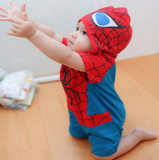 Exclusive Baby Cotton Spider-Man Romper