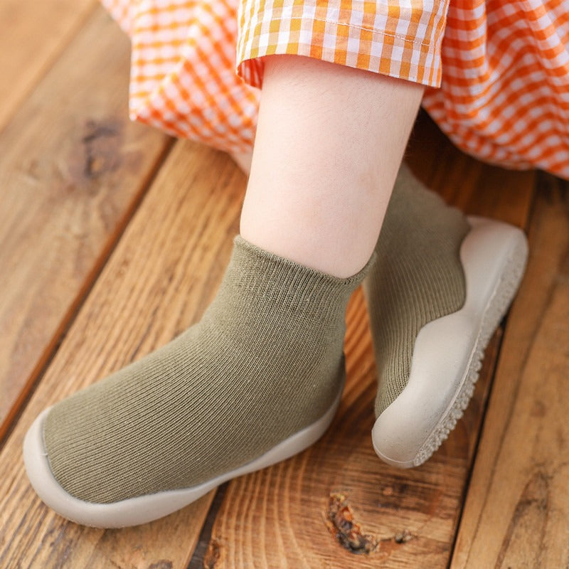 Soft Sole Knitted Avocado Baby Socks