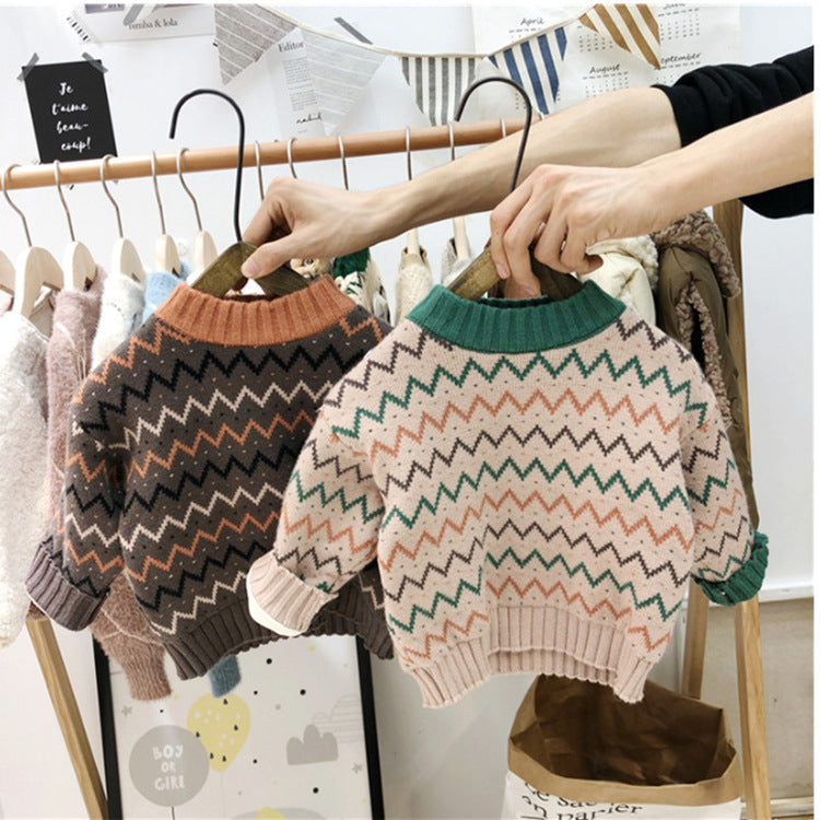 Trendy Korean Style Unisex Baby Sweater