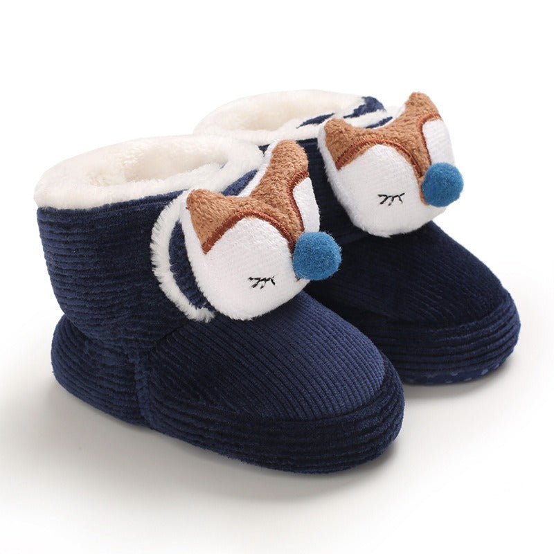 Cute Cartoon Soft Sole Walking Cotton Shoes