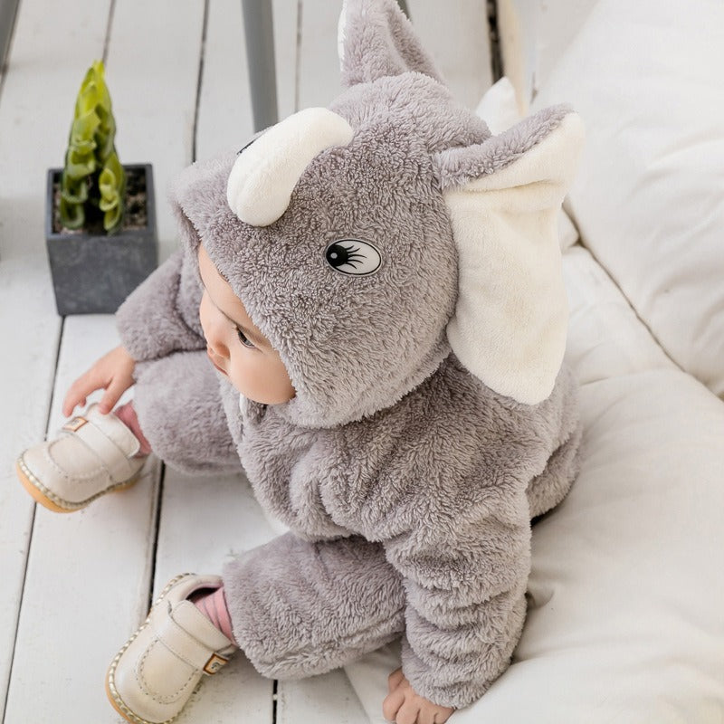 Thickened Newborn One-Piece Cozy Daffy Bear Design