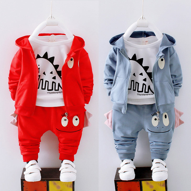 Winter Baby Clothes Warm Hooded Dinosaur Outfit