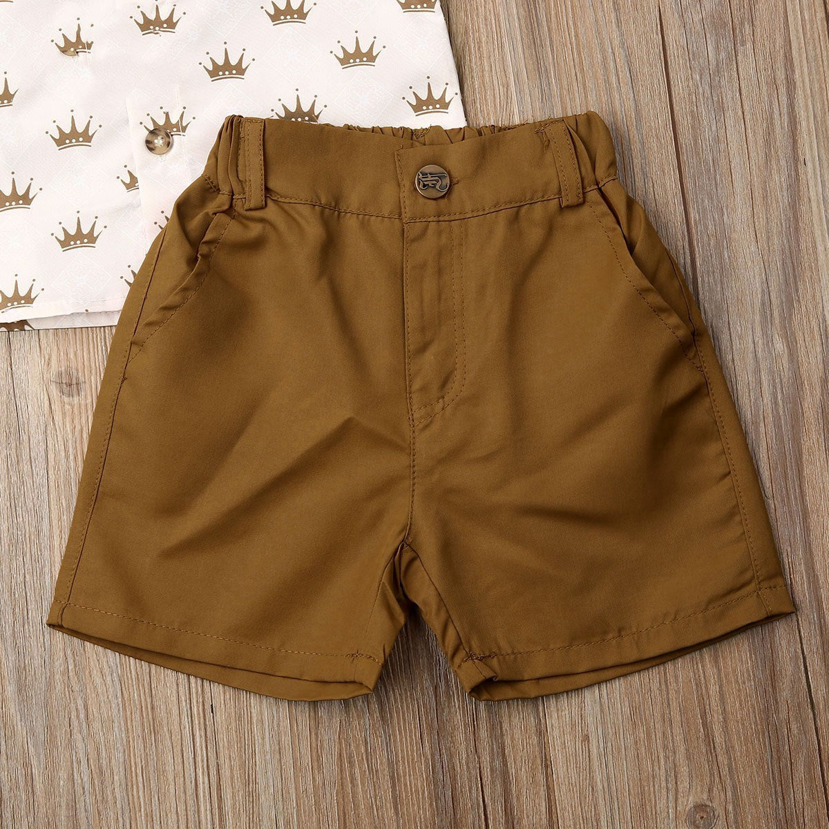 Baby Boys' Summer Gentleman Suit T-Shirt & Shorts