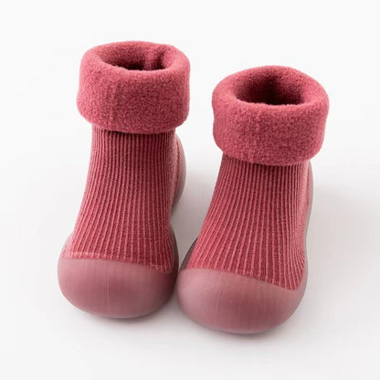 Baby Winter Warm Fluffy Long Sock Shoes