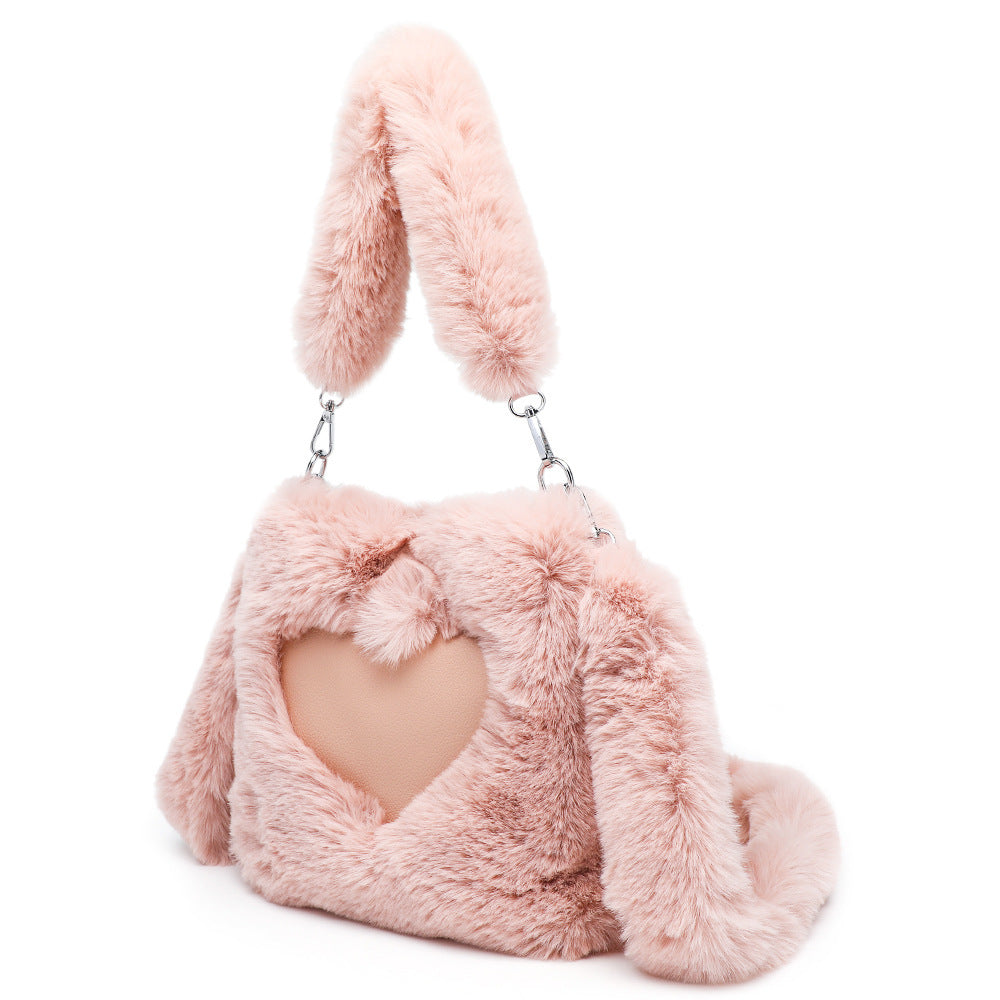 Fluffy Shoulder Bag Fashionable Autumn/Winter Plush Tote