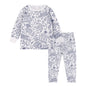 DIY Pajamas Sets New Baby Boy Girls Sketch Colorful Freehand Graffiti Long Sleeves Sleepwear Suit Kids Funny Handicraft Homewear