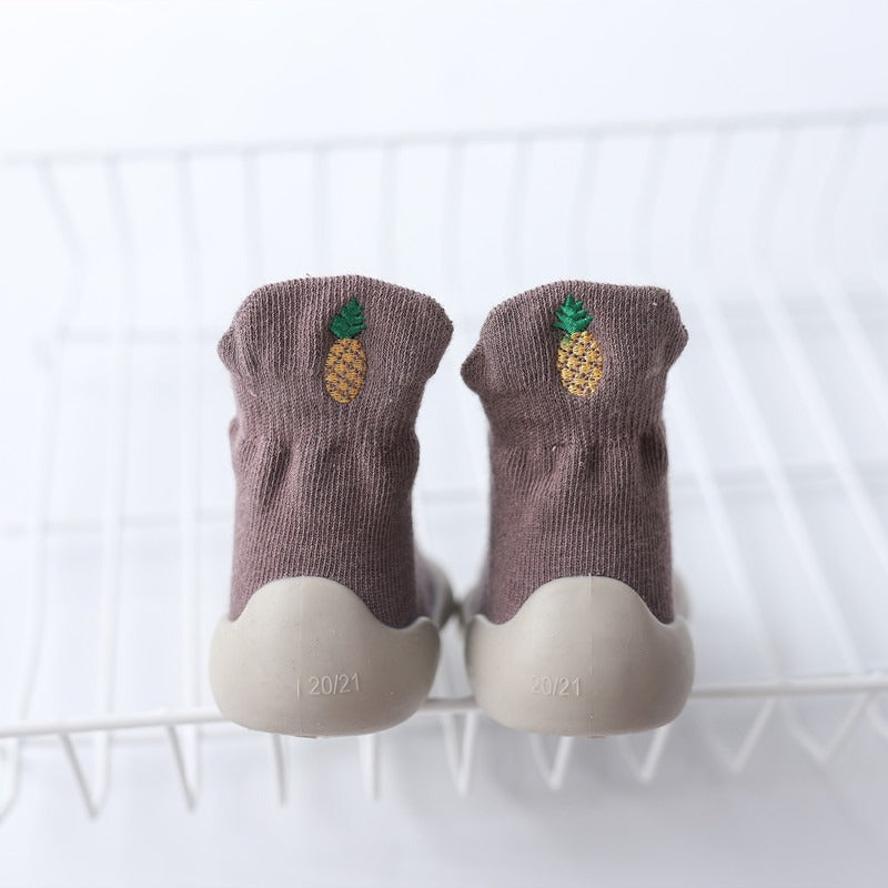 Soft Sole Knitted Avocado Baby Socks