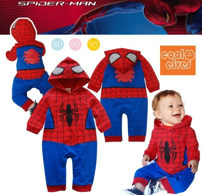 Exclusive Baby Cotton Spider-Man Romper