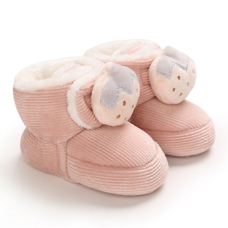 Cute Cartoon Soft Sole Walking Cotton Shoes