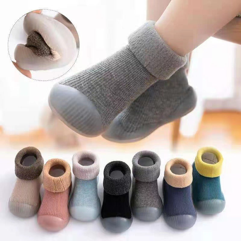 Baby Winter Warm Fluffy Long Sock Shoes