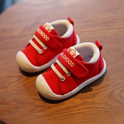 Spring Toddler Canvas Shoes Soft, Non-Slip First Walkers