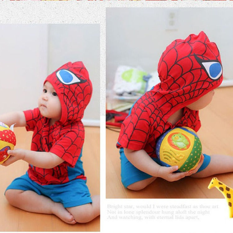 Exclusive Baby Cotton Spider-Man Romper