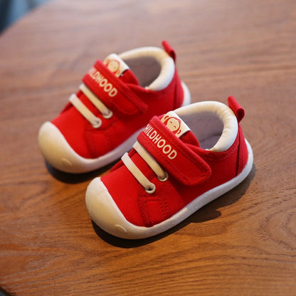 Spring Toddler Canvas Shoes Soft, Non-Slip First Walkers