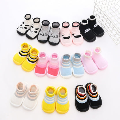 Cotton Rainbow Baby Anti-Slip Socks