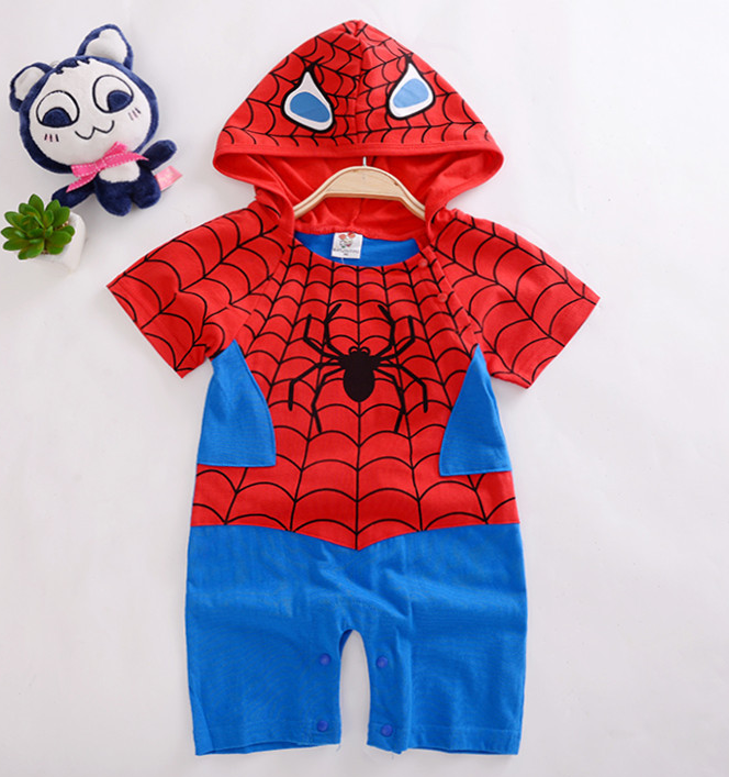 Exclusive Baby Cotton Spider-Man Romper