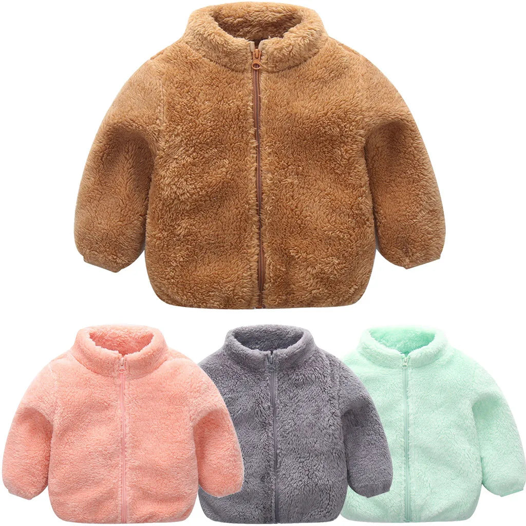 Cozy Zip Fleece Coat for Boys &amp; Girls